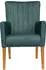 Home Affaire King Armlehnstuhl Polyester petrol, Beingestell Massivholz Eiche