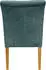 Home Affaire King Armlehnstuhl Polyester petrol, Beingestell Massivholz Eiche