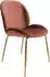 Kayoom Charlize 100 2er-Set Esszimmerstuhl Altrosa Polyester, Eisengestell verchromt (Charlize 100)