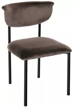 CLP Gambell Esszimmerstuhl Samt, braun (325651)