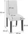 MCW Littau Esszimmerstuhl Cord Hochlehner, dunkelgrau, 2er-Set (Littau-C-2)