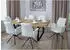 MCW N99 Esszimmerstuhl 6er-Set Chenille Öko-Tex drehbar, creme (95105)