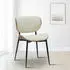 CLP Enid Besucherstuhl 2er-Set, Kunstleder, Nussbaum/Creme (CLP 326808)
