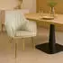 CLP Cheryl Esszimmerstuhl Samt Creme/Gold Metallgestell (325936)