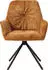 SalesFever Ottawa Armlehnstuhl 360° Drehfunktion Samtvelours Gold/Schwarz (395660)