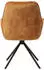 SalesFever Ottawa Armlehnstuhl 360° Drehfunktion Samtvelours Gold/Schwarz (395660)