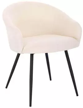 Home Deluxe Celeste Polsterstuhl Samt Weiß
