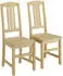 Erst-Holz Esszimmerstuhl Massivholz Kiefer, 2er-Pack (90.71-22-D)