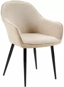 CLP Boise Polsterstuhl Stoff Metallgestell taupe (324012)