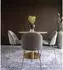 House Nordic Geneve Esszimmerstuhl Samt, Messingoptik Beine, 2er Set