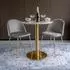 House Nordic Geneve Esszimmerstuhl Samt, Messingoptik Beine, 2er Set