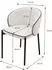 ML-Design Esszimmerstühle 6er-Set Polster Stoff Beige Metallbeine (490018699)
