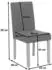 MCW Littau 2er-Set Esszimmerstuhl Textil, grau, helle Beine (Littau-s-2)