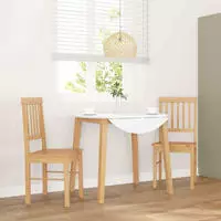 vidaXL Esszimmerst&uuml;hle 2 Stk. Massivholz Gummibaum