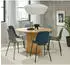 ebuy24 Whitby Stuhl Kunststoff Sitzschale Metallgestell Petrol (4er-Set)