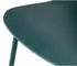 ebuy24 Whitby Stuhl Kunststoff Sitzschale Metallgestell Petrol (4er-Set)