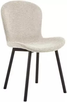Actona Esra Esszimmerstuhl Beige, Metall/Textil, 2er Set (5713941374622)