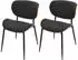 MCW MCW-O45 Esszimmerstuhl Bugholz Stoff Walnuss-Optik dunkelgrau 2er-Set (MCW-O45)