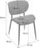 MCW MCW-O45 Esszimmerstuhl Bugholz Stoff Walnuss-Optik dunkelgrau 2er-Set (MCW-O45)