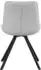 xonox.home Emilia Drehstuhl 2er-Set, Webstoff creme, Metallbeine, 52x85x61cm