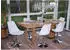 MCW Vaasa T501 Drehstuhl 6er-Set, höhenverstellbar, Kunstleder, Weiß (T501)
