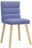 vidaXL Esszimmerstühle 4 Stk. Stoff Jeansblau