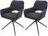 MCW Esszimmerstuhl N74 2er-Set Bouclé 540g/m² Dunkelgrau (MCW-N74)