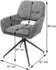MCW Esszimmerstuhl N74 2er-Set Bouclé 540g/m² Dunkelgrau (MCW-N74)