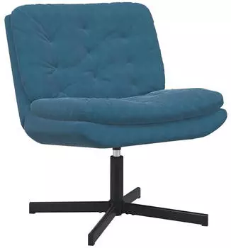 vidaXL Drehender Entspannungsstuhl Samt Blau (42007359)