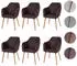 MCW Vaasa T381 Esszimmerstuhl 6er-Set, Textil, Retro 50er Jahre Design (800000415704)