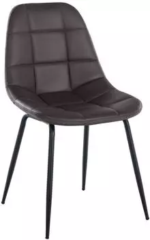 CLP Tom Esszimmerstuhl Kunstleder, 4-Fu&szlig; Metallgestell, Braun (321160)