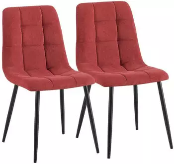 CLP Antibes Esszimmerstuhl 2er Set Cordbezug gepolstert bis 150kg