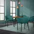 ML-Design Esszimmerstuhl 4er-Set Stoffbezug Petrol Metallbeine (490018706)