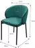 ML-Design Esszimmerstuhl 4er-Set Stoffbezug Petrol Metallbeine (490018706)