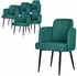 ML-Design Esszimmerstuhl mit Armlehne, Polster, Petrol, 6er Set (490018643)