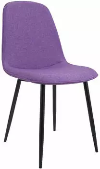 CLP Maryam Esszimmerstuhl gepolstert, Stoff, Lila, Metallgestell (325835)