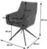 MCW MCW-L91 Esszimmerstuhl Stoff drehbar mit Armlehne, grün (91087)