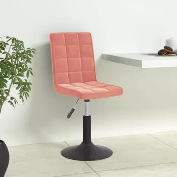 vidaXL Esszimmerst&uuml;hle Drehbar Rosa Samt 6 St.