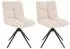 Home Deluxe Noda Esszimmerstuhl drehbar Cord Creme 2er-Set