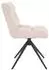 Home Deluxe Noda Esszimmerstuhl drehbar Cord Creme 2er-Set