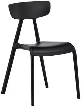 Livetastic Ursholmen Esszimmerstuhl-Set Kunststoff Schwarz (002615050201)