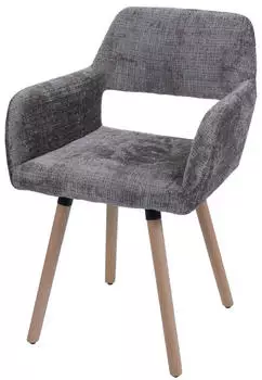 MCW Esszimmerstuhl A50 II Chenille-Stoff 465g/m&sup2;, braun