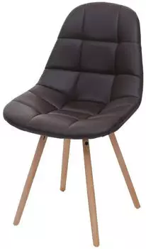 MCW Esszimmerstuhl A60 II Retro Kunstleder, braun (MCW-A60 II)
