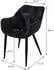 ML-Design Esszimmerstuhl 4er-Set Samt Schwarz