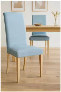 Moebel Direkt Online Stella Esszimmerstuhl Polster Cordbezug Holzbeine Eiche, 2er-Set