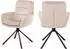 SalesFever Pizzo Armlehnstuhl Cord-Optik beige 360° Drehfunktion (368930)