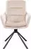 SalesFever Pizzo Armlehnstuhl Cord-Optik beige 360° Drehfunktion (368930)
