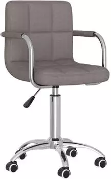 vidaXL Esszimmerstuhl Drehbar Taupe Stoff (3087978)