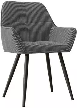 Mirjan24 Archon Polsterstuhl 2er-Set, Metallbeine, Stoff Poso 22