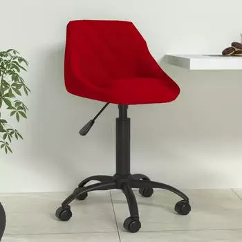 vidaXL Esszimmerstuhl Samt Weinrot (335366)